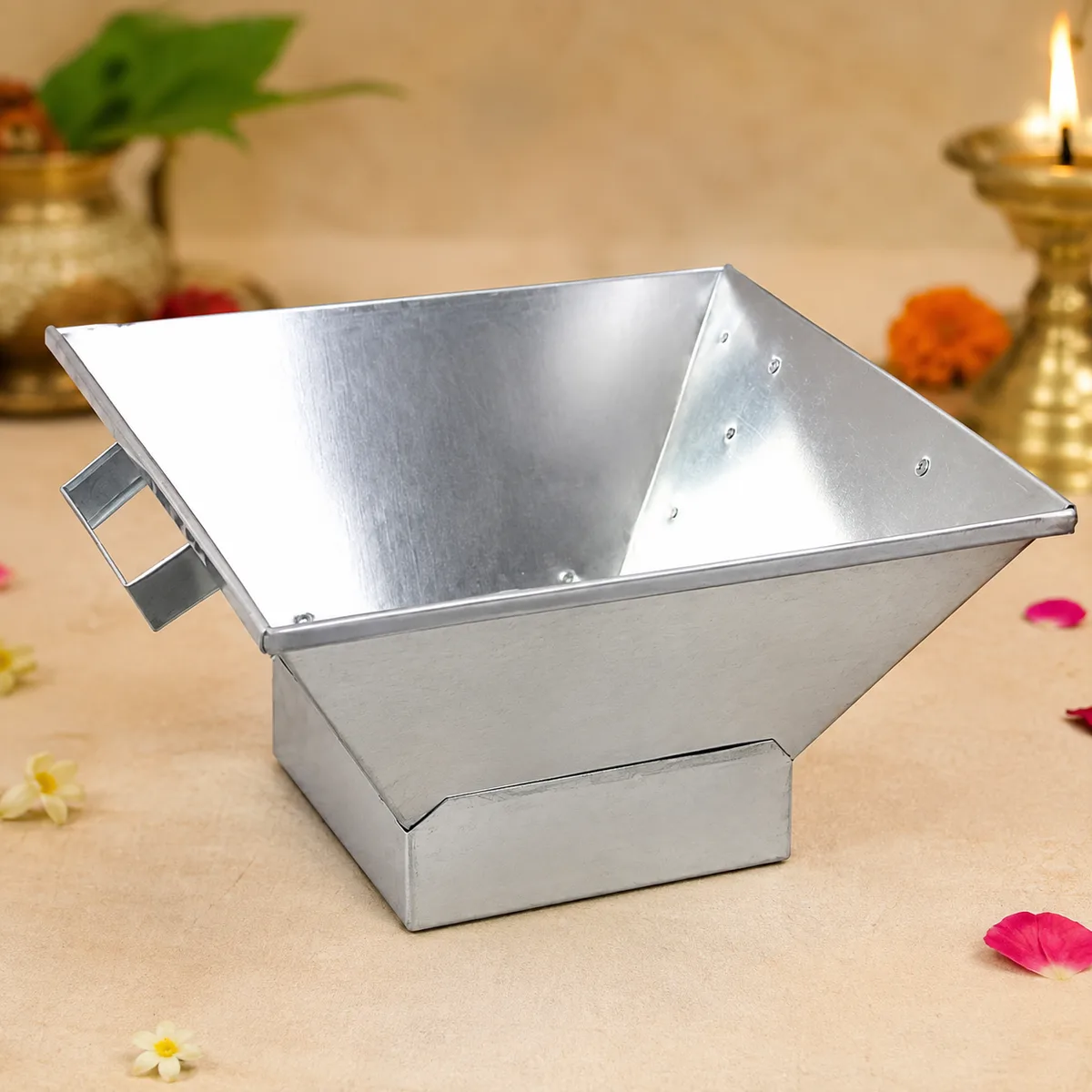 Steel Havan Kund available in small, medium and large sizes
